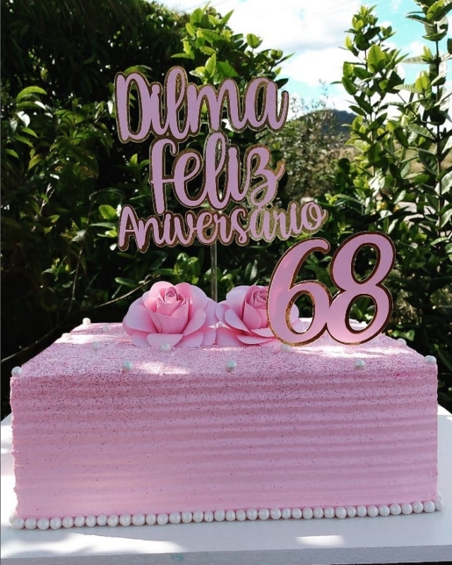 26 bolo quadrado rosa claro @rlpadaria