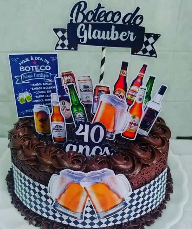 65 bolo decorado masculino chocolate @deliciascasarin