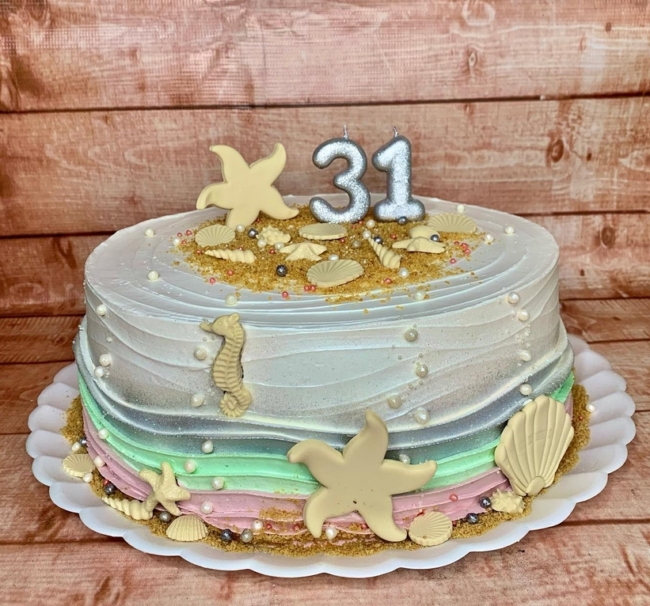 7 bolo decorado fundo do mar @deborabelobolos