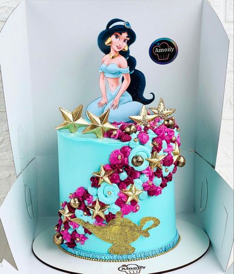 Bolo decorado Princesa Jasmine 