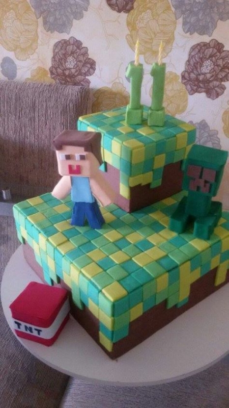 bolo Minecraft como fazer 1
