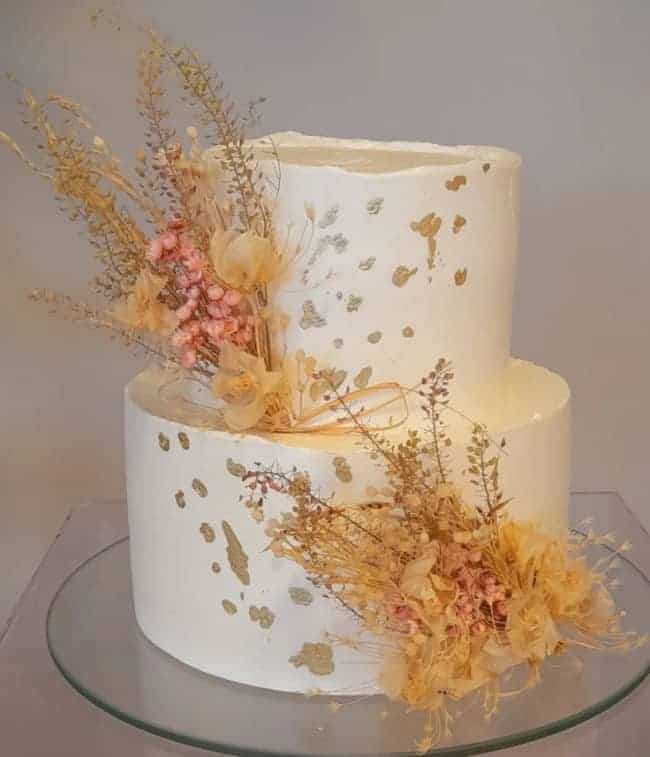 12 bolo de casamento rústico com flores secas @sweet candybygislene