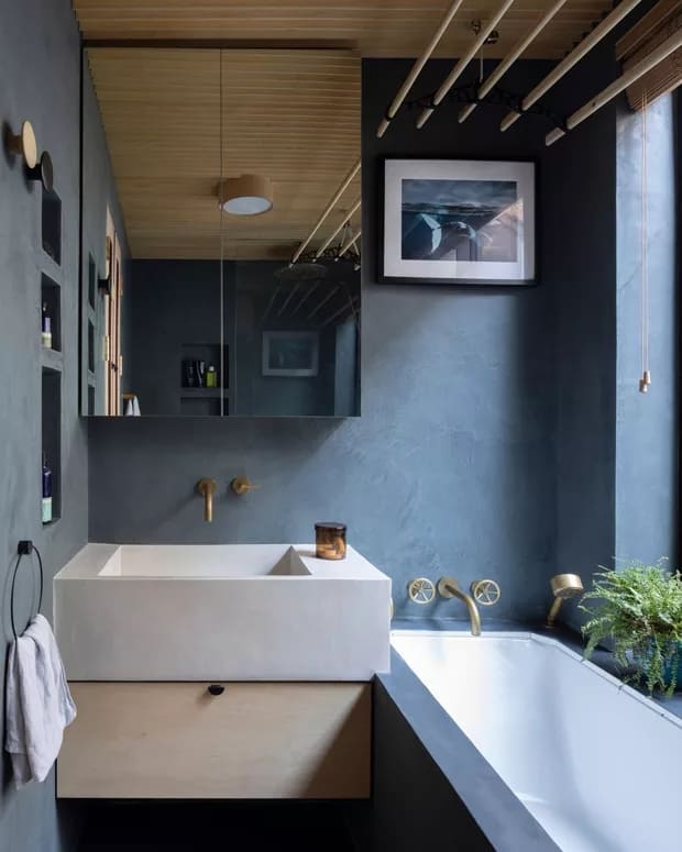 21 banheiro com decoração navy Casa Vogue
