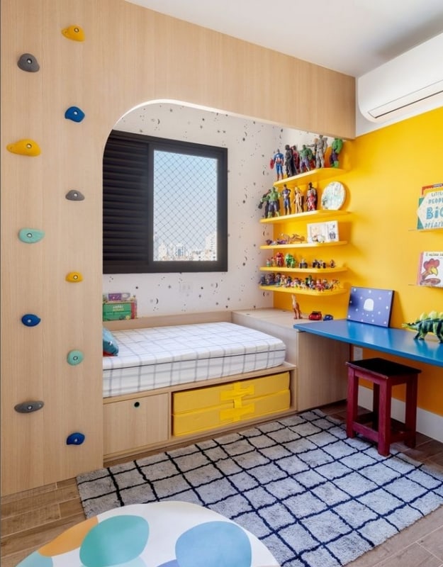 26 quarto infantil com porcelanato amadeirado @casavoguebrasil