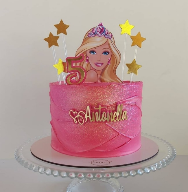 28 decoração bolo rosa da Barbie @bolos mirianalmeida