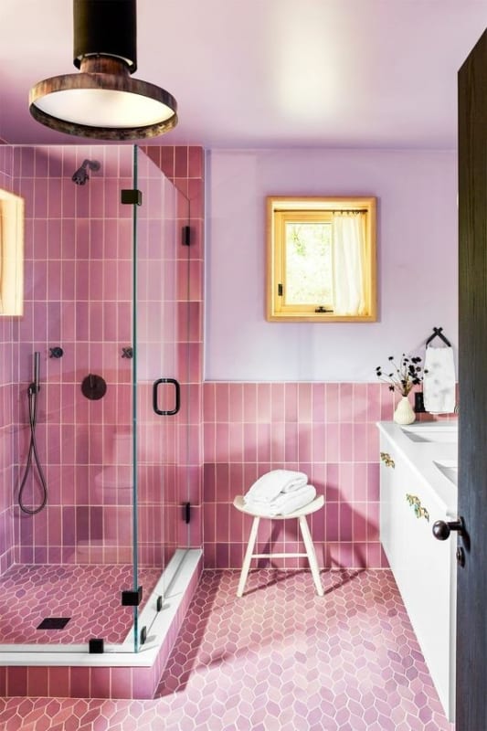 38 banheiro rosa Barbiecore Pinterest