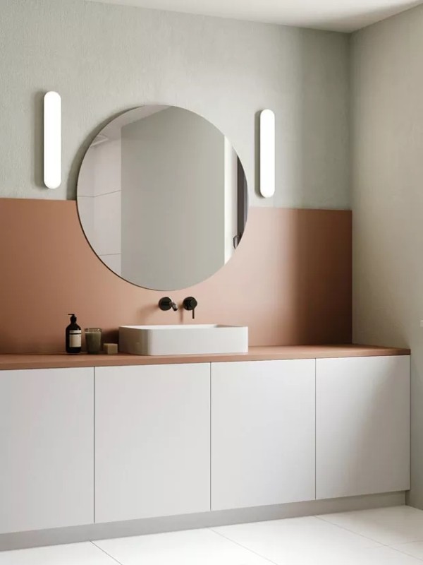 41 banheiro art déco com espelho redondo Casa Vogue