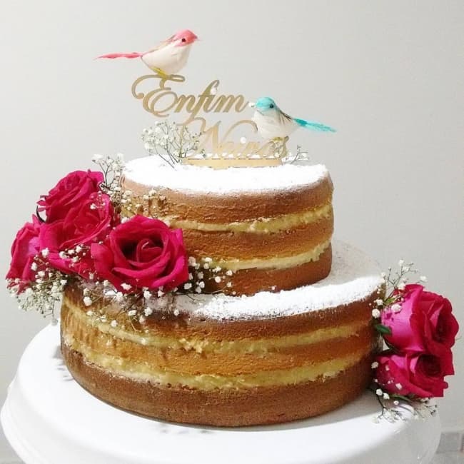 42 naked cake 2 andares noivado @formigapreta