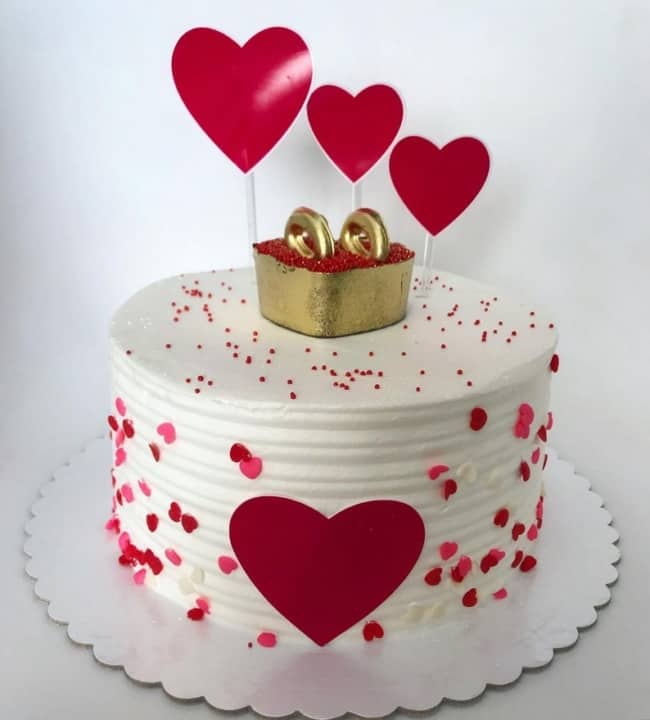 50 bolo decorado noivado @andreianardesbakery