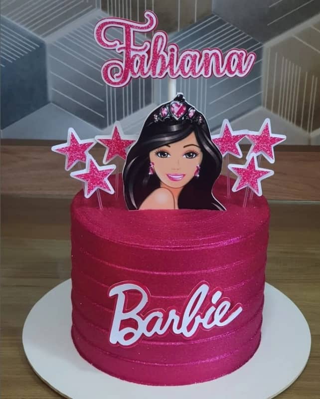 Decoração Glow Cake com Tema Barbie 