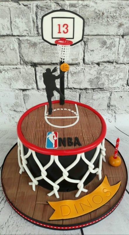 Bolo de basquete NBA ideias
