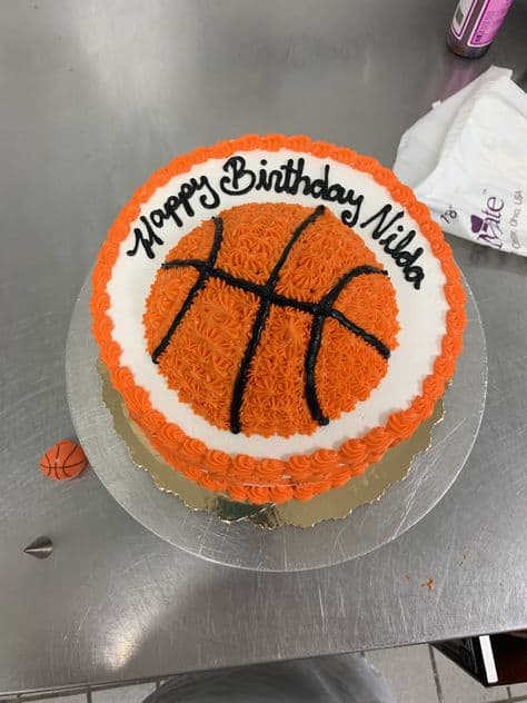 como fazer bolo basquete