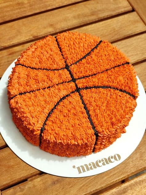 como fazer um bolo basquete