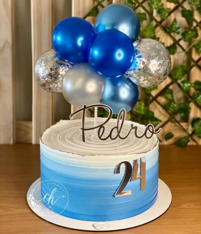 11 balloon cake masculino @ch bolosedoces