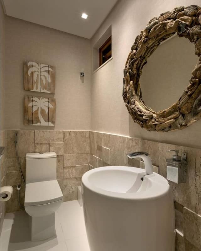 16 lavabo com mármore bege bahia @piresemedeirosarquitetura