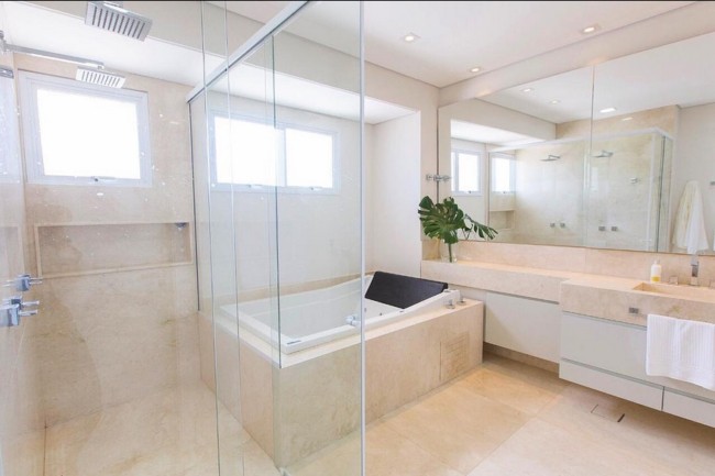 19 banheiro com mármore bege @veronicabertoliniarquitetura
