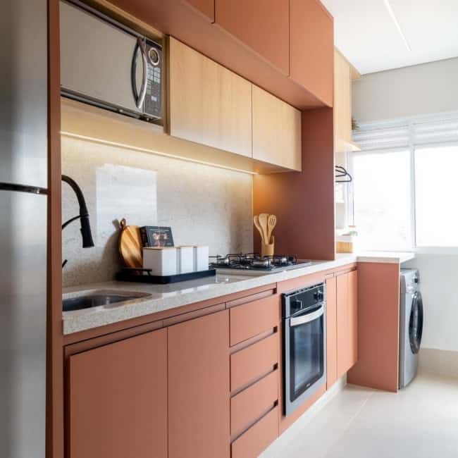 20 cozinha moderna com granito claro branco siena @casulloarquitetura