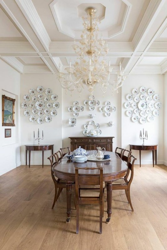 20 decoração clássica sala de jantar italiana Pinterest