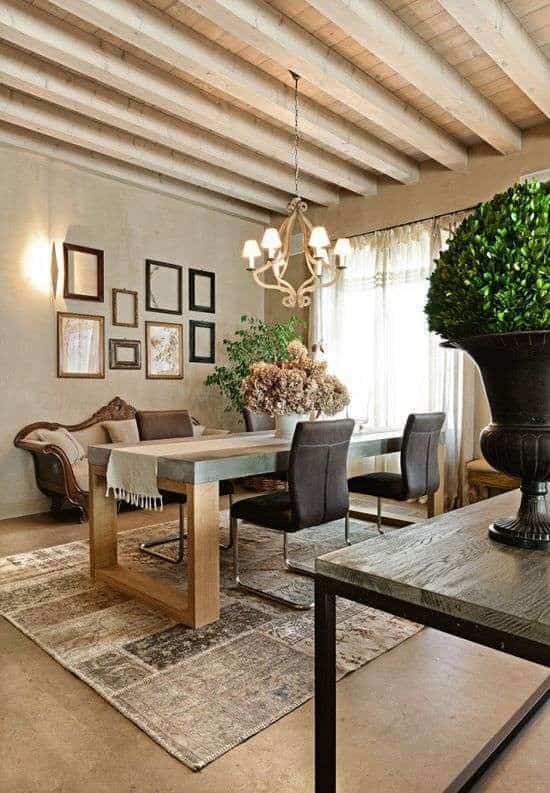 24 decoração de sala de jantar em estilo italiano Pinterest
