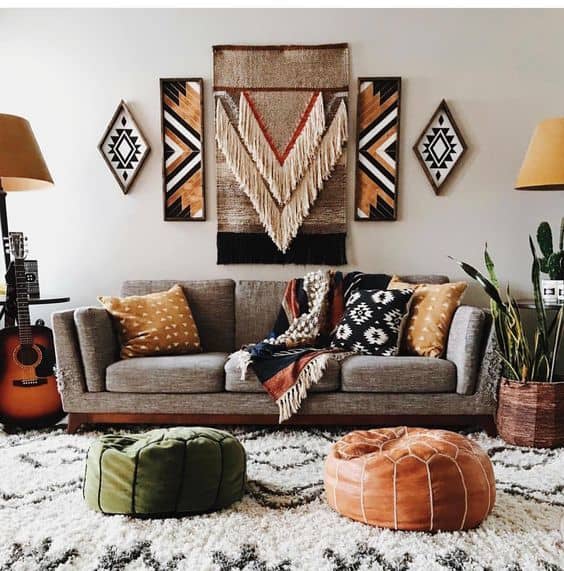 6 sala com elementos africanos Pinterest
