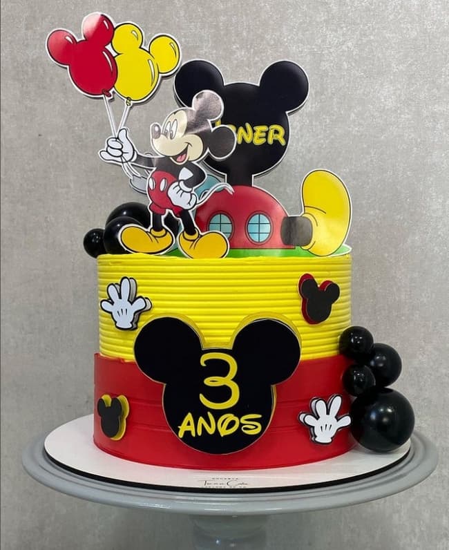 9 bolo decorado Mickey @tianacostabolos