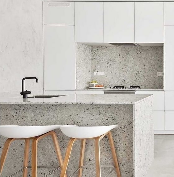 9 cozinha moderna com granito branco polar @casastone marmores