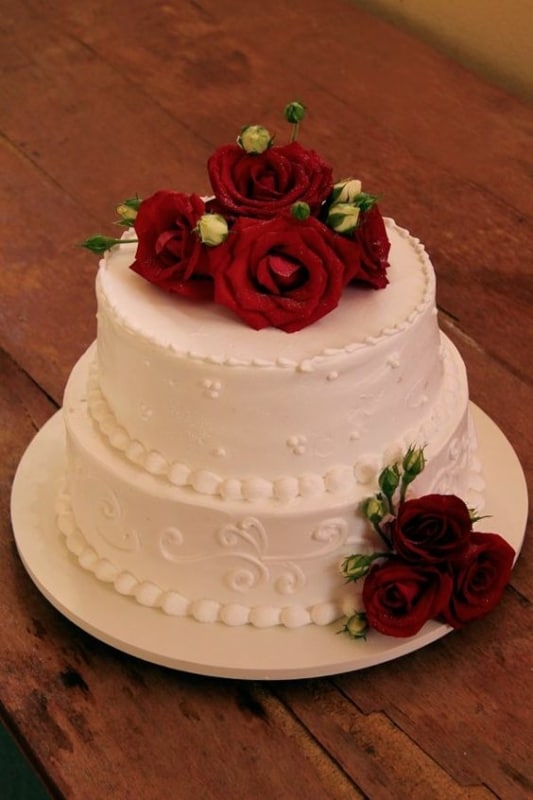 bolos de casamento de chantilly