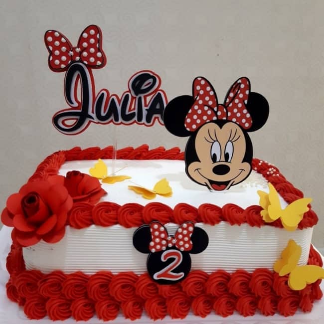 1 bolo quadrado Minnie @alineateliedasguloseimas