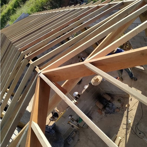 14 madeira cambará para telhado @robson construcaocivil