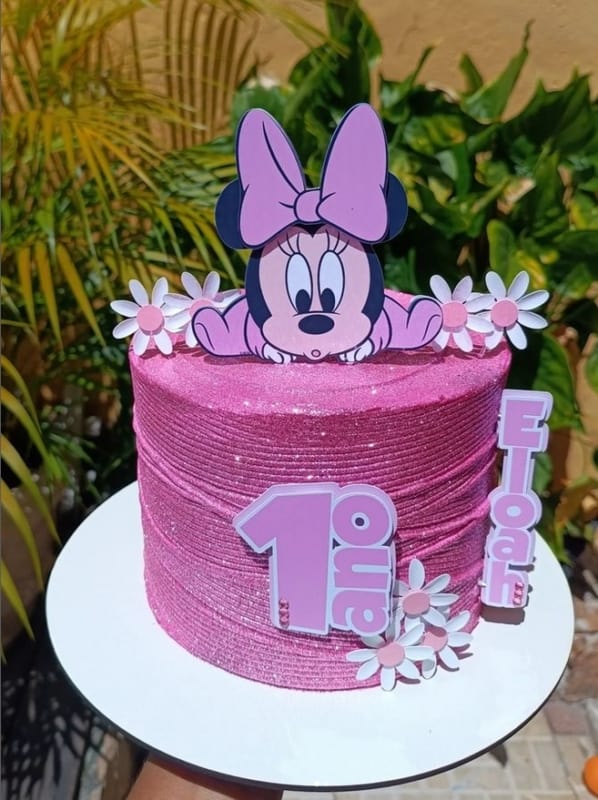 16 bolo rosa Minnie baby @delicias chay cakes