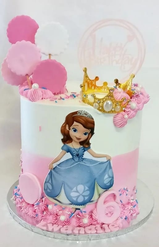 25 bolo decorado rosa Princesa Sofia @buhleyvo caked obsessions