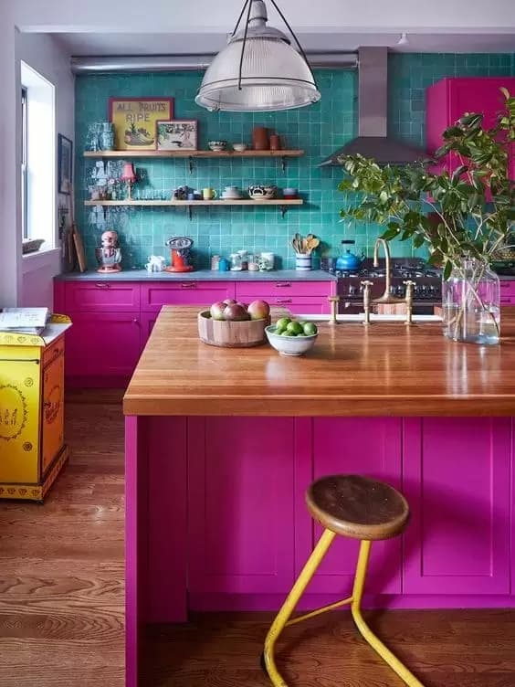 27 decoração maximalista e colorida cozinha Pinterest