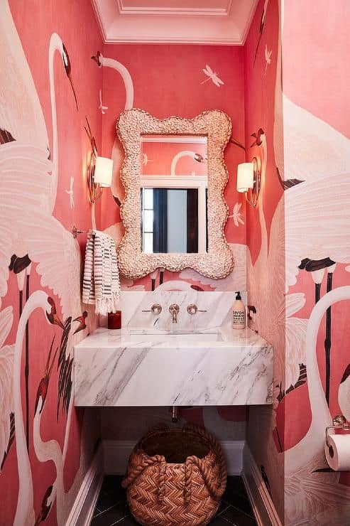 31 estilo maximalista banheiro Pinterest