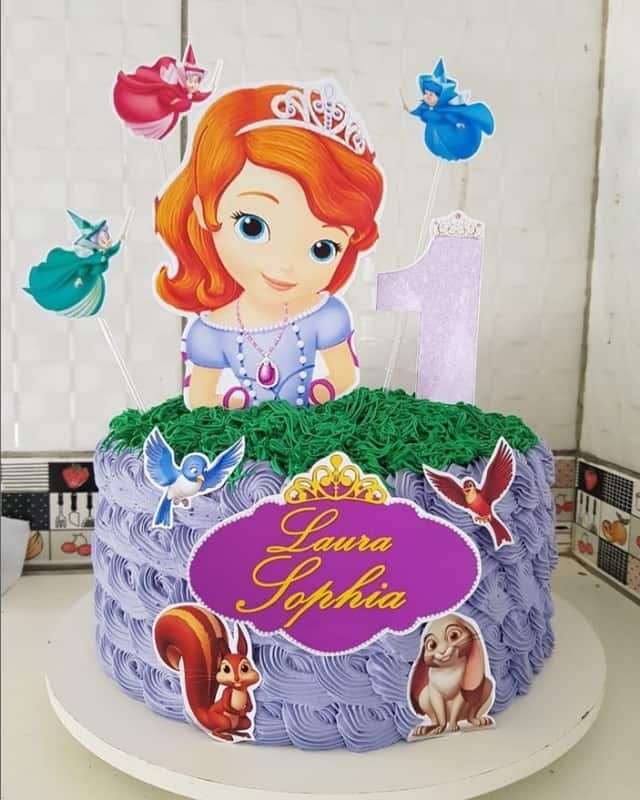 33 bolo decorado chantininho Princesa Sofia @ docesdivinos