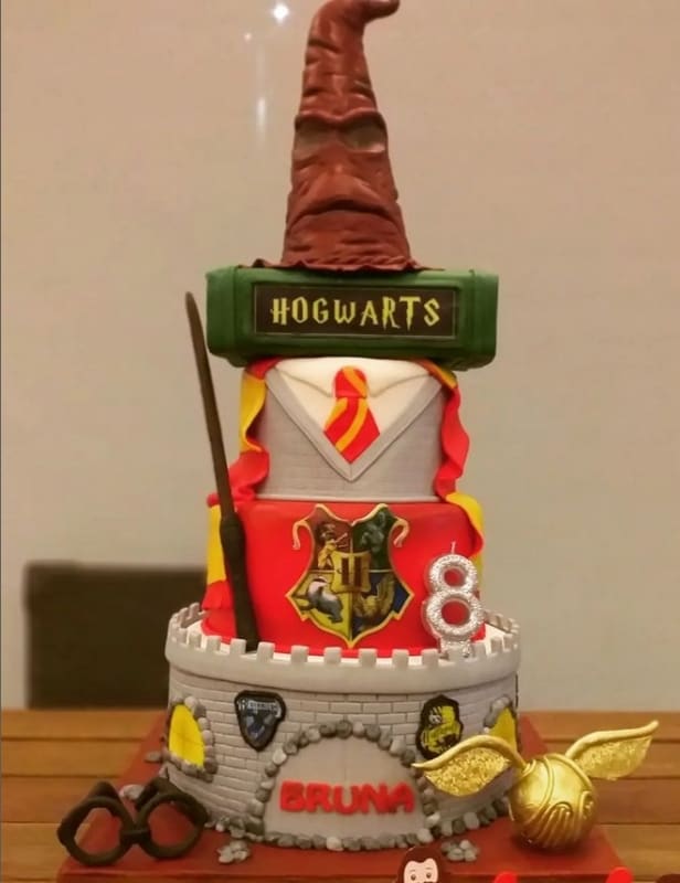 33 bolo temático Harry Potter @loureiro bolos