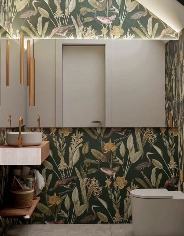 34 estilo maximalista em lavabo @nobiles arquitetura