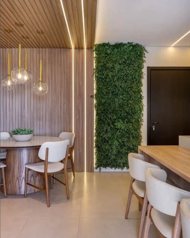 34 parede com plantas preservadas sala de jantar @capellojardins