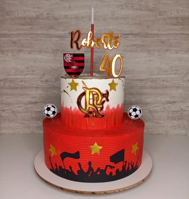 36 bolo do Flamengo 2 andares @ilsadonatti