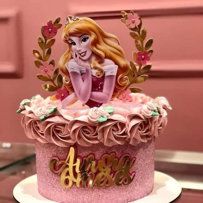 36 bolo mesversário princesa Aurora @atelieadrianavitto