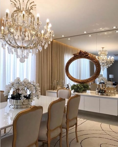 36 sala de jantar clássica e elegante Pinterest