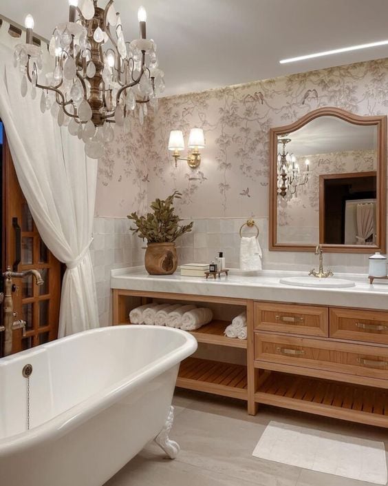 43 banheiro com banheira em estilo clássico Pinterest