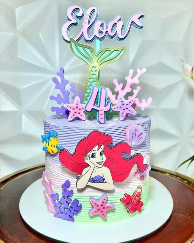 44 bolo decorado Ariel @a2 gourmet