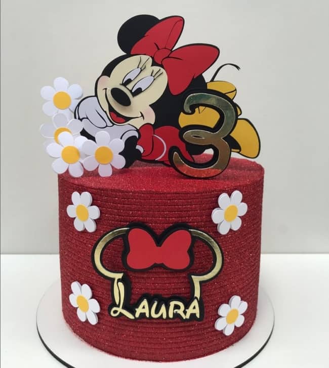 45 glow cake Minnie vermelha @donatella bolos