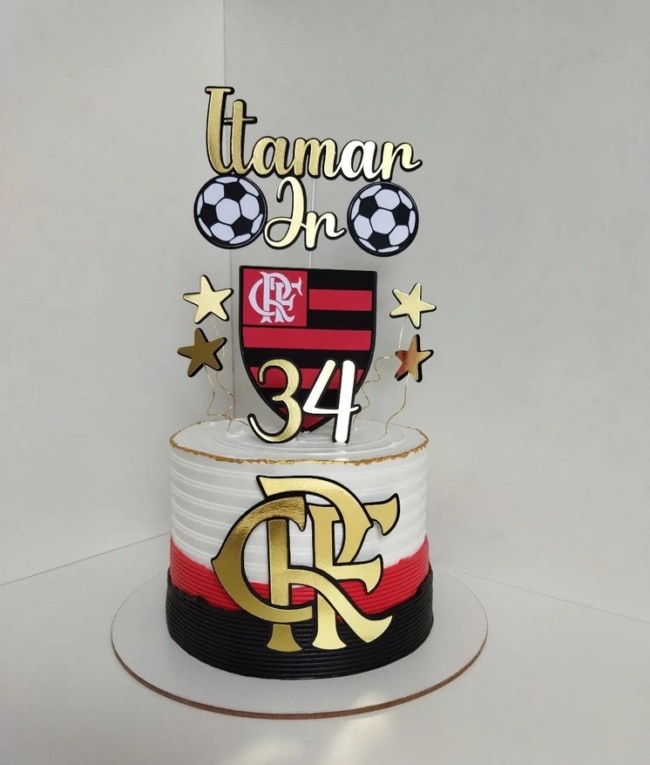 49 bolo masculino Flamengo @zizascakes