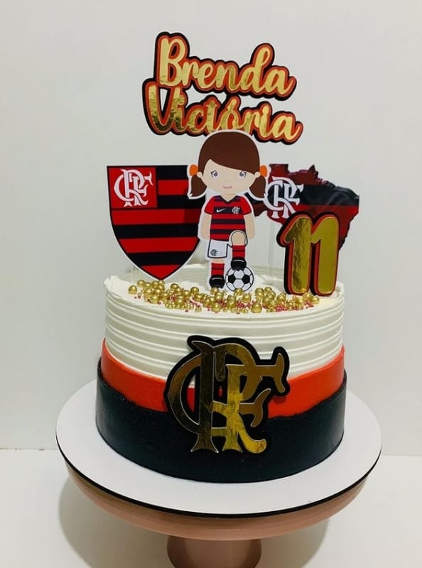 57 bolo decorado infantil Flamengo @daianecake1