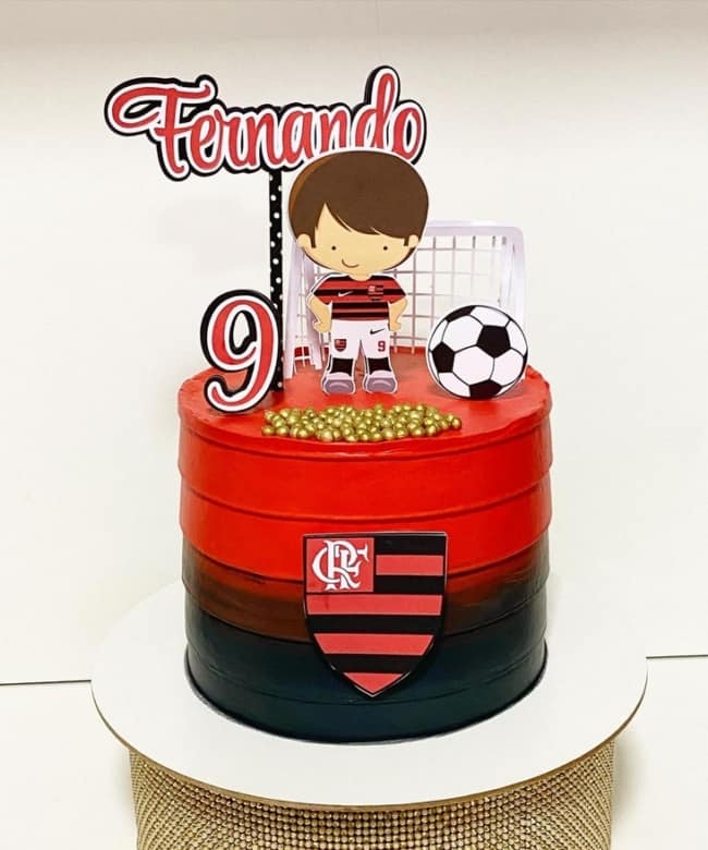 61 bolo decorado infantil Flamengo @bmf doces