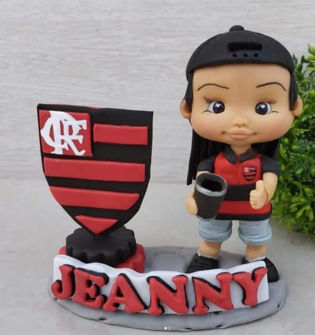 65 topo de bolo personalizado Flamengo @prettisbiscuit