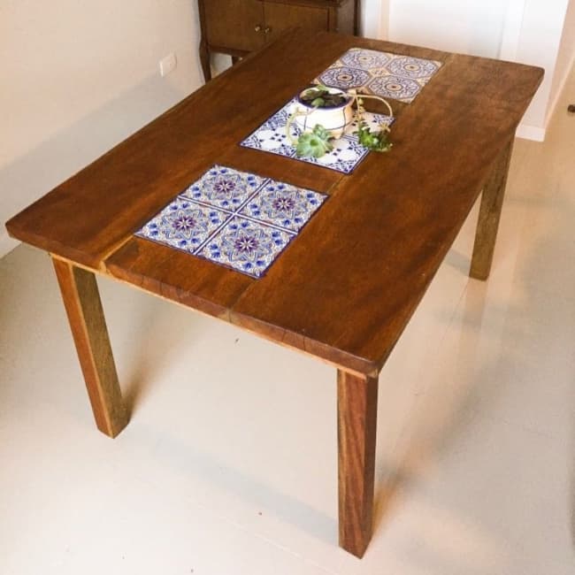 8 mesa de jantar em madeira cambará @grmadeiras