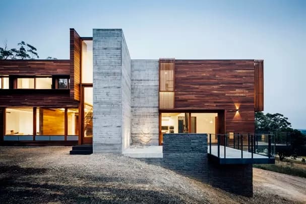 9 casa moderna em madeira e vidro Casa Vogue