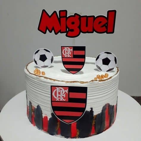 Bolo do Flamengo decorado